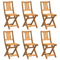 VidaXL Klappbare Gartenstühle 6 Stk 36x46x86 cm Massivholz Akazie
