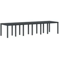 VidaXL Gartentisch 350 x 100 x 73 cm Anthrazit