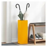 VidaXL Regenschirmständer Senfgelb Metall Standard Regenschirmständer