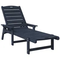 VidaXL Sonnenliegen 2 Stk Marineblau 162x53x98.5 cm HDPE