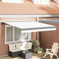 VidaXL Automatische Einziehbare Markise Weiß 300x250 cm