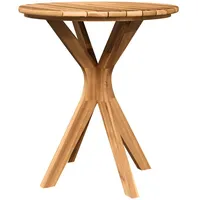 VidaXL Garten Bistro Tisch Ø70x75 cm Massivholz Teak