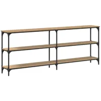 VidaXL Konsolentisch Massivholz Eiche 200x29x75 cm Mehrschichtholz