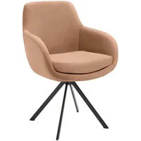 Musterring Armlehnstuhl Tavia, Terracotta, Metall, Textil, eckig, Stativgestell, 62x86x66