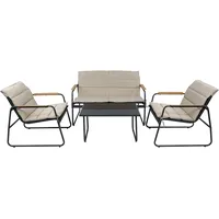 VCM 4 tlg. Set Lounge Gartenmöbel Lexila