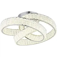 GLOBO Deckenleuchte Deckenlampe Esszimmerlampe Kristalle Fernbedienung CCT Dimmer LED