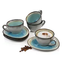 Sänger Kaffeetassen Set Capri 0,23 l Blau 8 St.