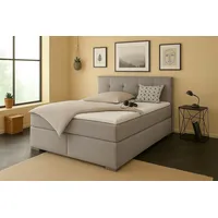 Mebloland Boxspringbett TOM-OM 120 x 200 cm mit gepolstertem