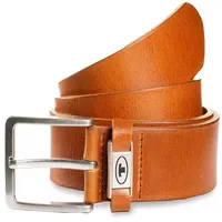 Tom Tailor Herrengürtel Leder 4 cm braun 80