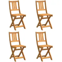 VidaXL Faltbare Gartenstühle 4 Stk 36x46x86 cm Massivholz Akazie