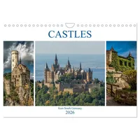 Calvendo Castles from South Germany (Wall Calendar 2026 DIN