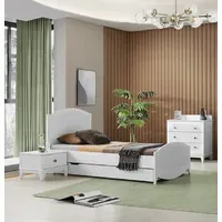 JV moebel Luxus Kinderzimmer Set Modern Möbel Weiß Bett