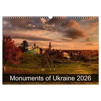 Calvendo Monuments of Ukraine 2026 (Wall Calendar 2026 DIN
