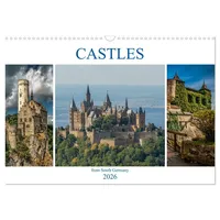 Calvendo Castles from South Germany (Wall Calendar 2026 DIN