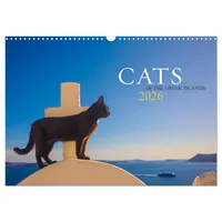 Calvendo Cats of the Greek Islands (Wall Calendar 2026