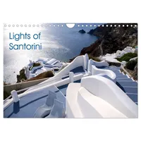 Calvendo Lights of Santorini (Wall Calendar 2026 DIN A4