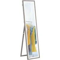 Homcom Ganzkörperspiegel 40 x 160 cm Standspiegel mit LED-Lichte,