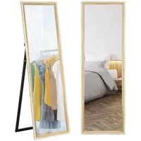 Homcom Ganzkörperspiegel, 162,6 x 53,5 cm Standspiegel mit Ständer,