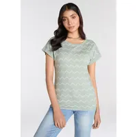 KangaROOS Kurzarmshirt in grün-grau-weiss | Gr.: 48/50