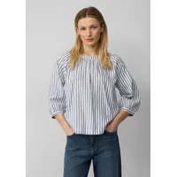 S.Oliver Schlupfbluse mit Streifen-Muster und großer Schleife am Rücken,