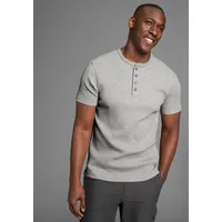 Bruno Banani Henleyshirt in elastischer Rippenqualität Gr. 4XL (68/70),