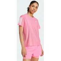 Adidas Damen Own The Run Base Tee, Lucid Pink/White,