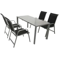 DEGAMO Bago Set 5-tlg. Grau/Schwarz