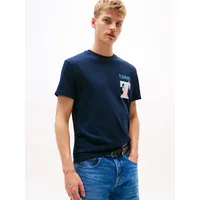 Tommy Hilfiger Tommy Jeans T-Shirt USA navy), / himmelblau