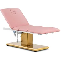 Physa Massageliege - Massagesessel, Elektrische Kosmetikliege 150 kg rosa/golden