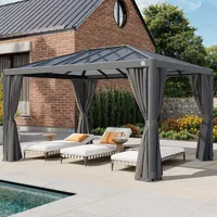 TOOLPORT PRIMEYARD Gartenpavillon 3x4 m mit Polycarbonatdach - Hardtop