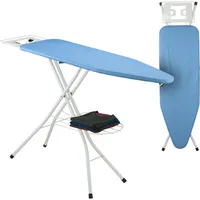 Relaxdays Bügelbrett für Dampfbügeleisen, 120 x 38 cm, höhenverstellbar,