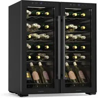 Klarstein Shiraz Weinkühlschrank 2 Kühlzonen LED-Beleuchtung Touch-Control freistehend Schwarz