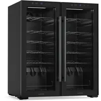 Klarstein Shiraz Weinkühlschrank 2 Kühlzonen LED-Beleuchtung, Touch-Bedienung, Elegantes Design,