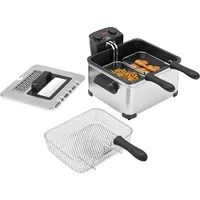 Homcom Fritteuse mit 5L Kapazität, Einstellbare Temperatur & Timer,