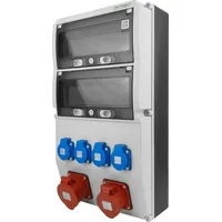 Doktorvolt Baustromverteiler 16A 32A CEE 4x230V typ E Stromverteiler