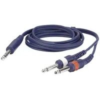 DAP AUDIO 6,3mm Stereo Klinke auf 2x 6,3mm Mono