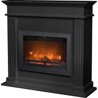 Xaralyn Elektrokamin Elda EFL-MDB - Schwarze MDF-Kaminverkleidung - 1500