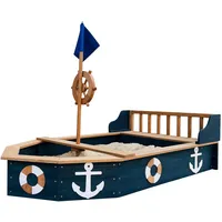 Axi Doris Sandkasten aus Holz Bank und Bodentuch, 153