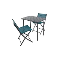 VCM 3-tlg Gartenmöbel Set Sitzgruppe Essgruppe 1xTisch, 2x Stühle