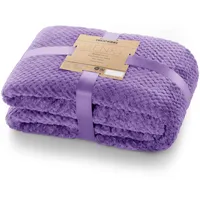DecoKing Kuscheldecke 150x200 cm violett Decke Microfaser Wohndecke Tagesdecke