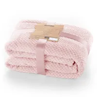 DecoKing Kuscheldecke 150x200 cm rosa Decke Microfaser Wohndecke Tagesdecke