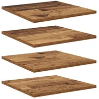 VidaXL Regalplatten 4er Set – Alteiche – 40x40x1,5 cm