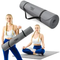 Trex sport Fitnessmatte 190x80x1cm mit Tragegurt | Yogamatte rutschfest