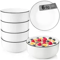 Sänger | Müslischalen Marlo Black Rim 6 tlg, Müsli