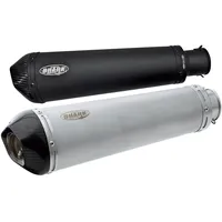 Shark exhaust DSX-7 Edelstahl beschichtet/Carbon schwarz-matt, schwarz