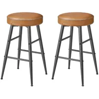 MID.YOU Barhocker 2er-Set , braun , Maße (cm): B: