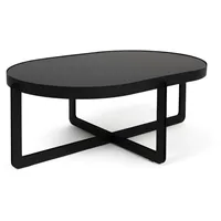 ZUIVER Centre Oval 102 x 68 cm braun/schwarz