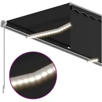 VidaXL Markise Automatisch mit Rollo LED Windsensor 4,5x3 m