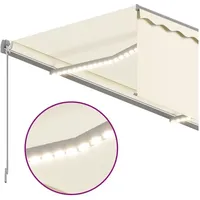 VidaXL Markise Automatisch mit Rollo LED Windsensor 4x3 m