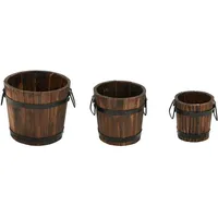 VidaXL 3-tlg. Pflanzeimer-Set Massivholz Tanne